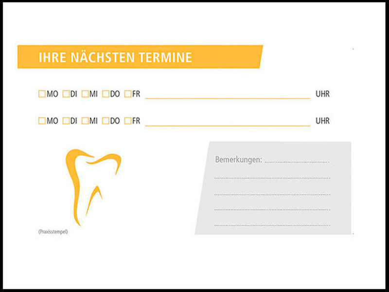 Terminzettel Mit Tipps Zur Mundgesundheit: Jetzt Kostenfrei Bestellen ...