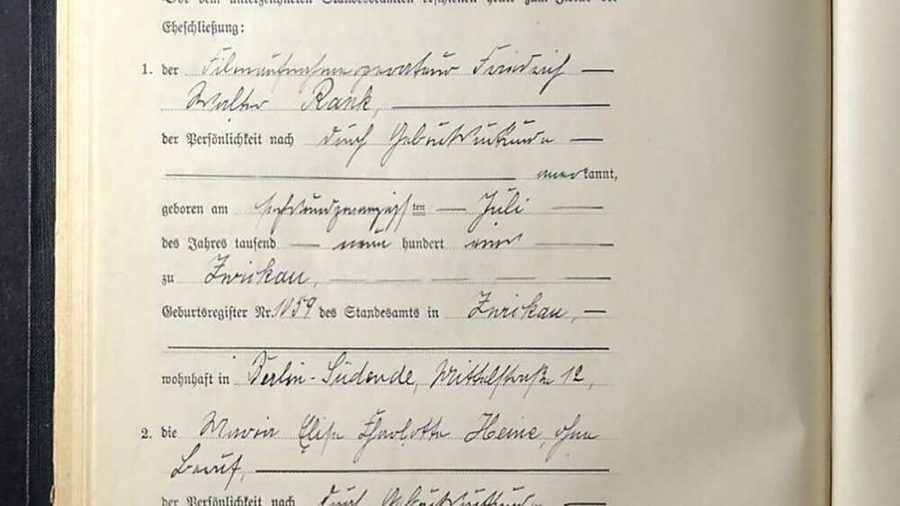 Heiratsurkunde Rank Heiratsurkunde Rank