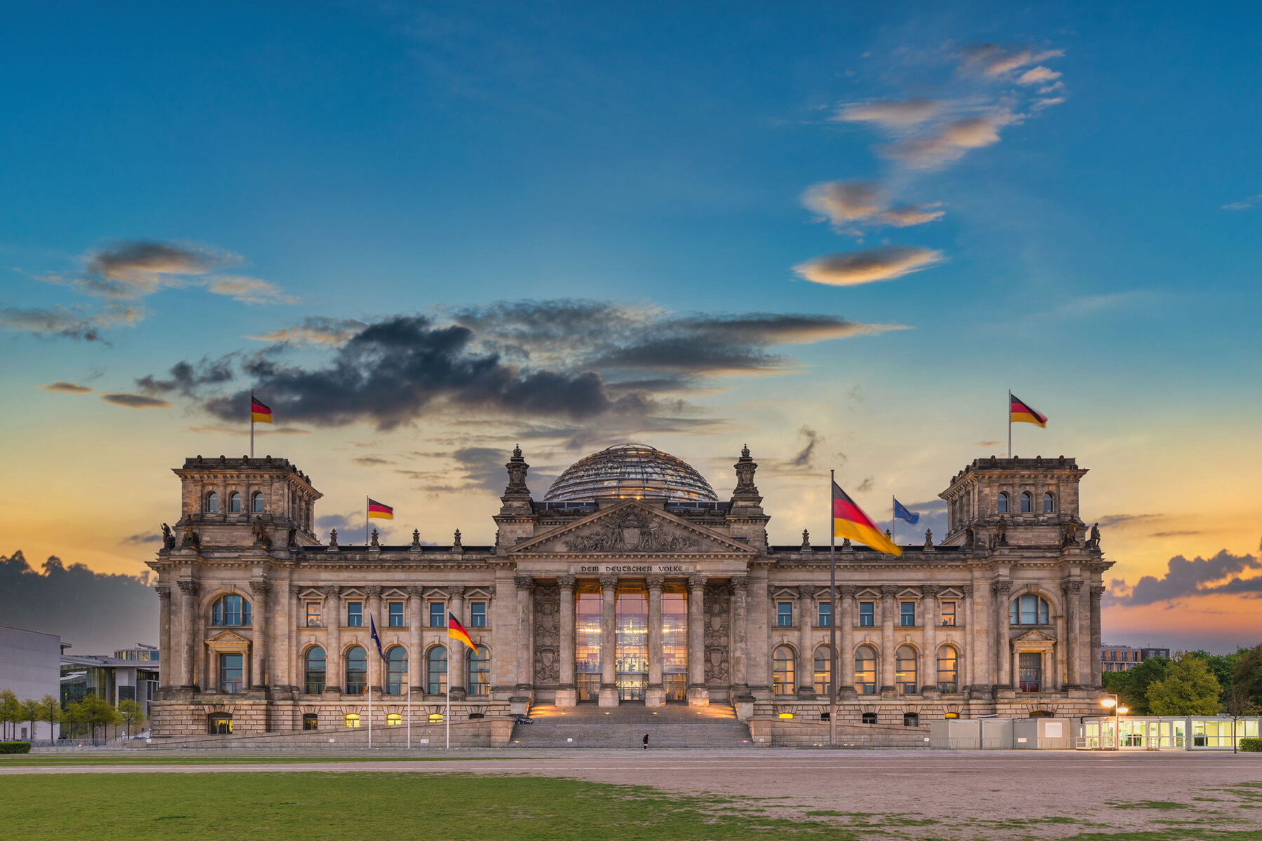 Berlin Germany, sunrise city skyline at Reichstag German Parliament Building Berlin Germany, sunrise city skyline at Reichstag German Parliament Building