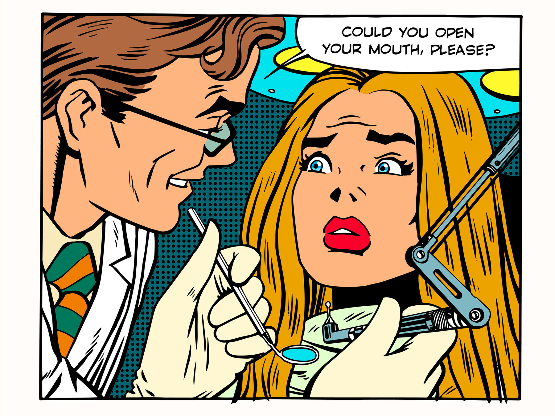 Zahnarztangst Popart